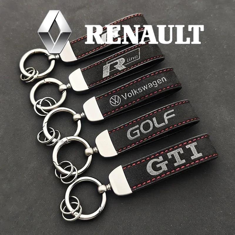 Women'S Golf Accessories - Porte-clés de luxe en cuir suédé