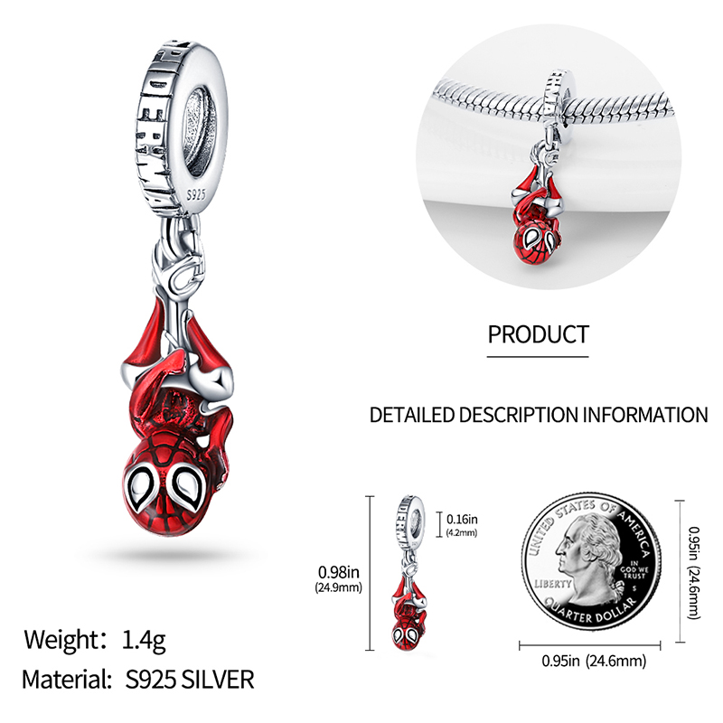 Women Accessories Pandora - NOUVEAU : Perles de charme Spider-Man,