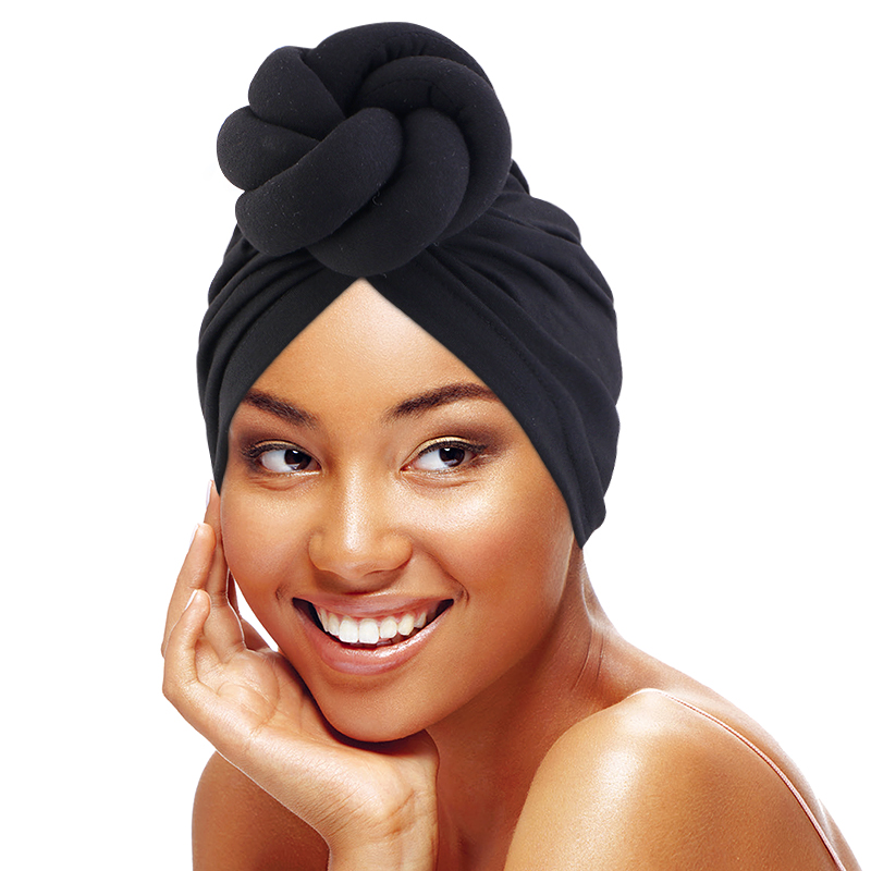 Women Accessories India - Turban noué à grande fleur pour