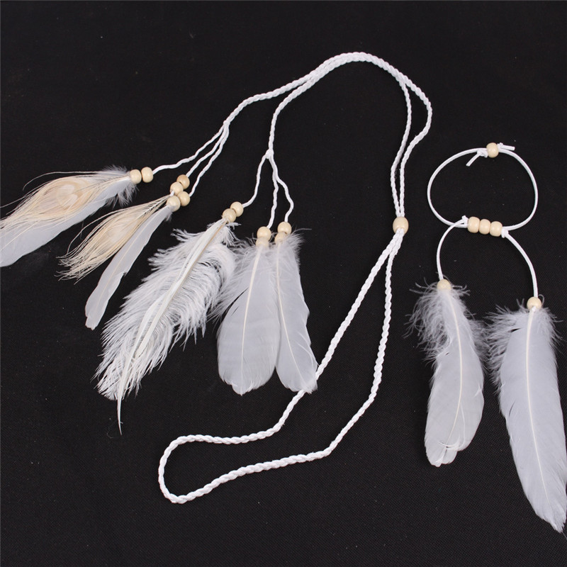 Bandeau de sauna en plumes bla - Women Accessories India avis et prix