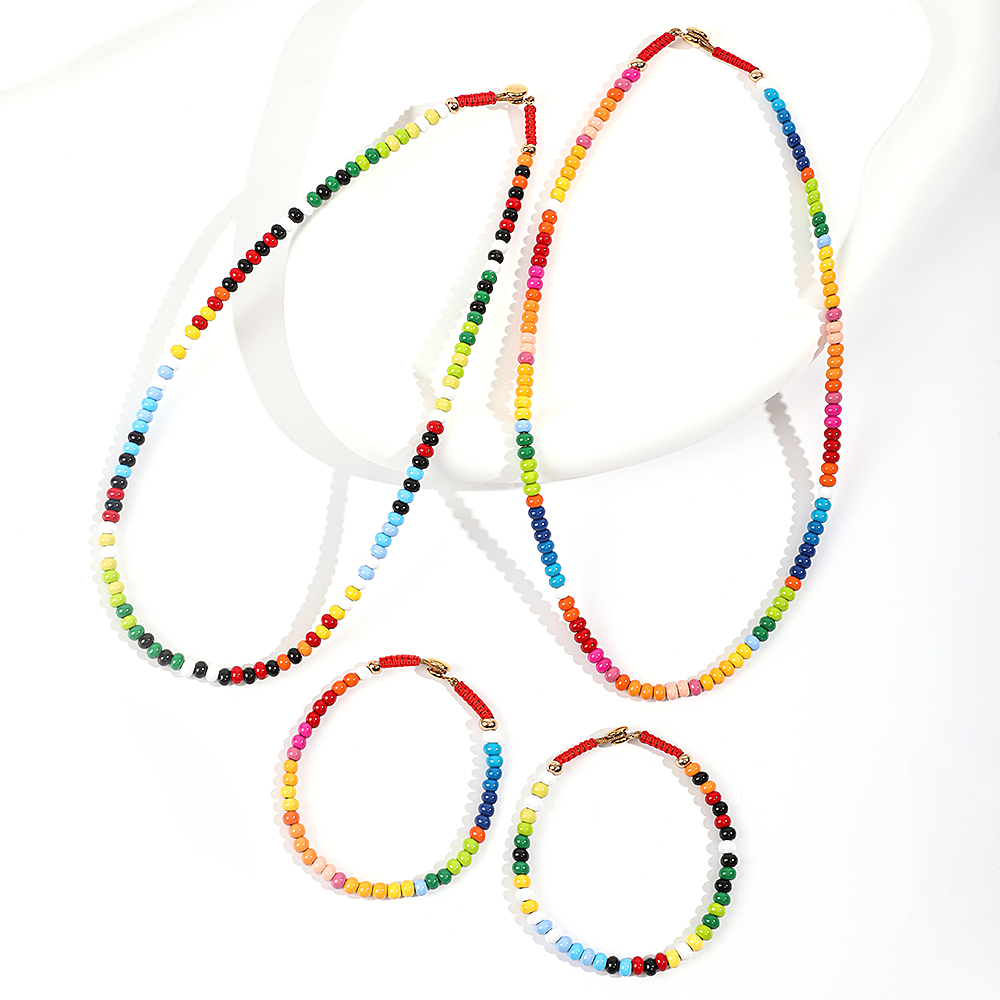 Boho Rainbow Metal Beaded Neck - Women'S Accessories Wholesale Suppliers avis et prix