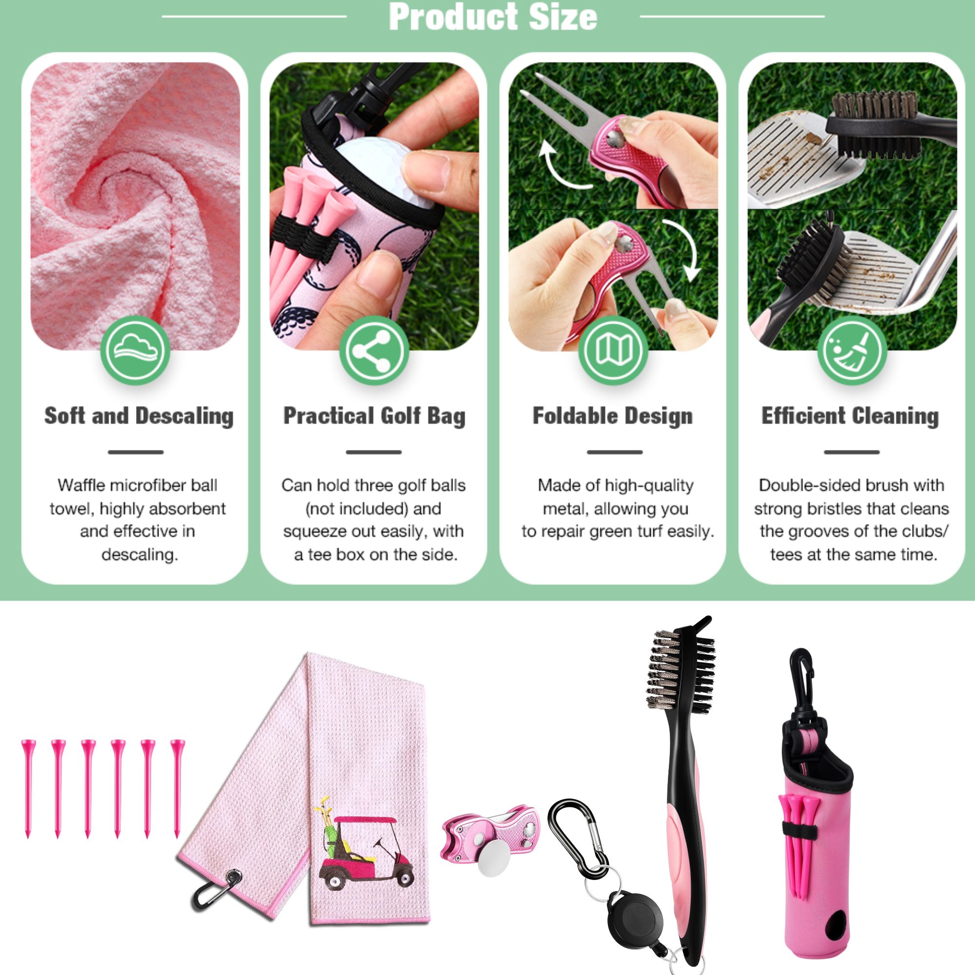 Kit d'accessoires de golf 10 p - Women'S Golf Accessories avis et prix