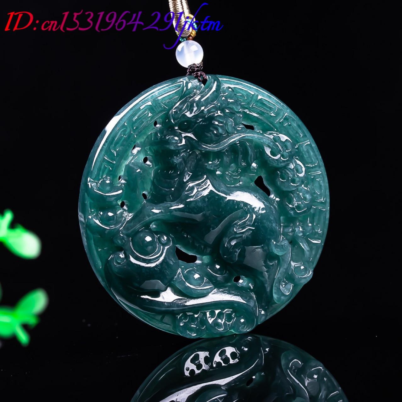 Pendentif Dragon en Jadeite Bi - Women Accessories Gift avis et prix