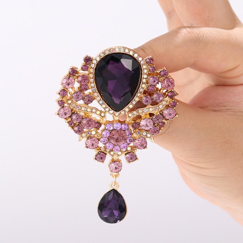 1 pièce Broche pendante en for - Women Accessories Bouquet avis et prix